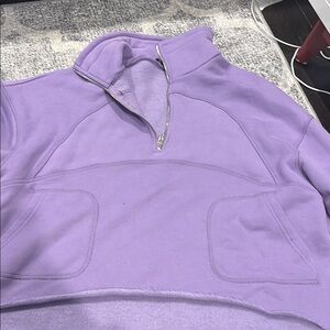 Purple Quarter-Zip Pullover